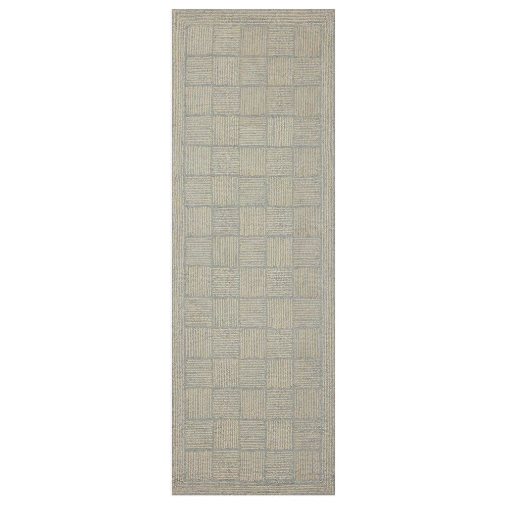 Chris Loves Julia x Loloi Francis 2' x 5' Silver and Sky Area Rug