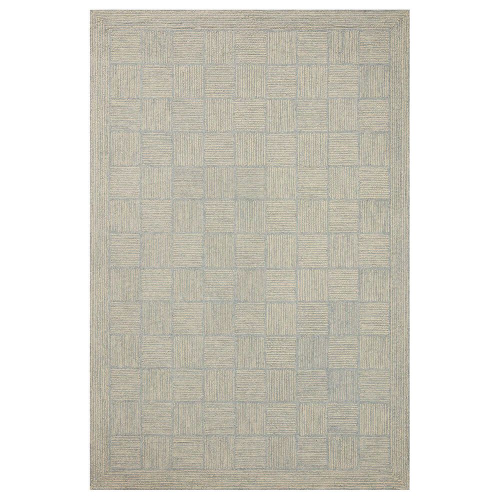 Chris Loves Julia x Loloi Francis 3'6" x 5'6" Silver and Sky Area Rug