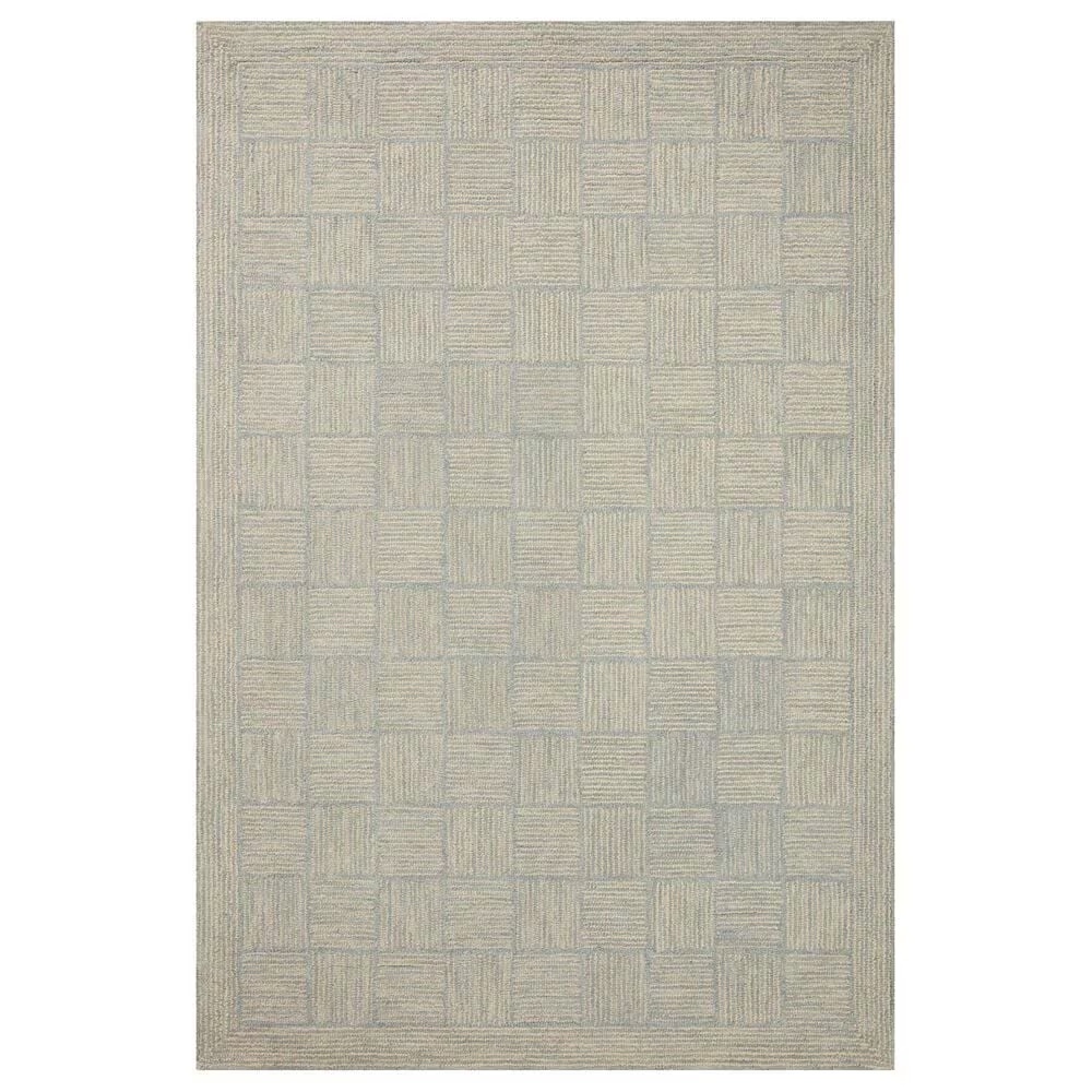 Chris Loves Julia x Loloi Francis 7'9" x 9'9" Silver and Sky Area Rug