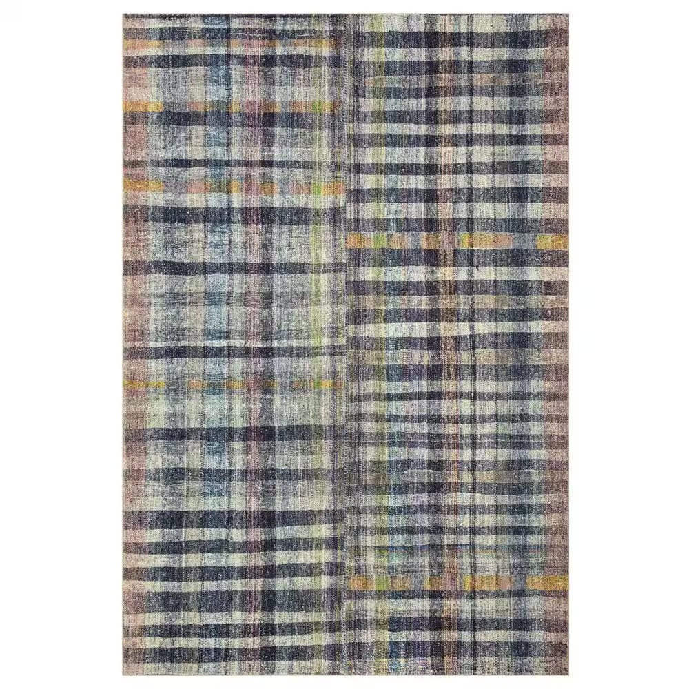 Chris Loves Julia x Loloi Humphrey 5' x 7'0" Plum and Multicolor Area Rug