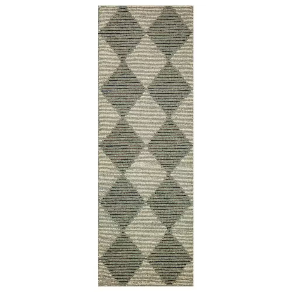 Chris Loves Julia x Loloi Francis 2'6" x 7'6" Spa and Granite Runner