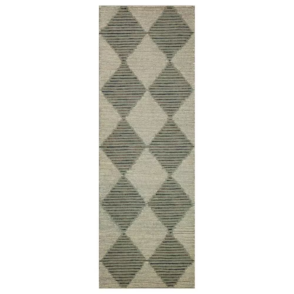 Chris Loves Julia x Loloi Francis 2'6" x 9'6" Spa and Granite Runner