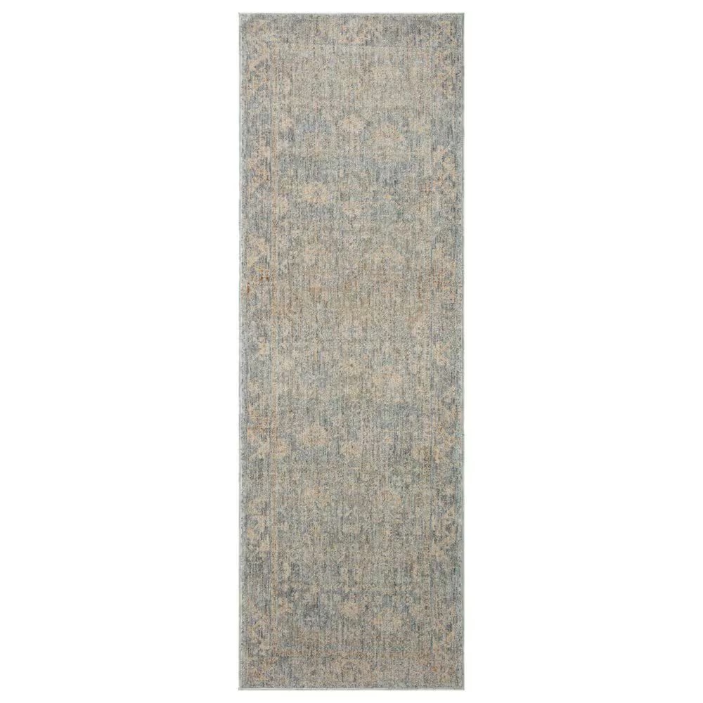 Angela Rose Blake 2'7" x 8' Sky and Beige Runner