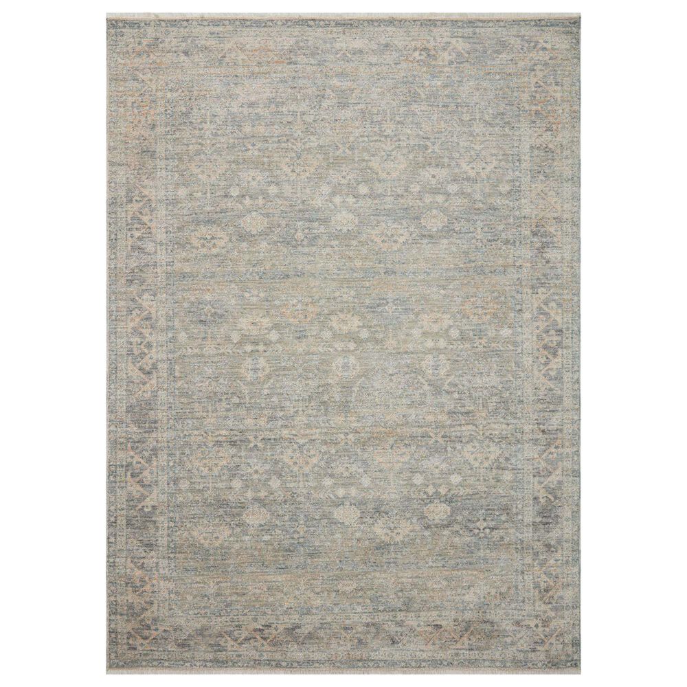Angela Rose Blake 7'10" x 10'2" Sky and Beige Area Rug