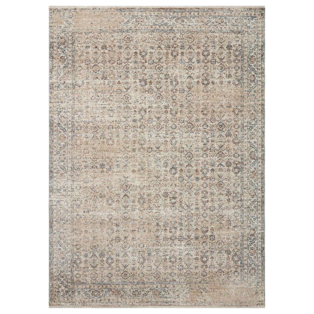 Angela Rose Blake 9' x 13' Beige and Denim Area Rug