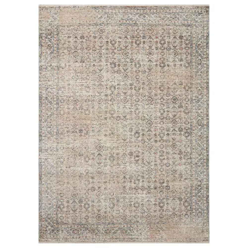Angela Rose Blake 11'6" x 15'7" Beige and Denim Area Rug