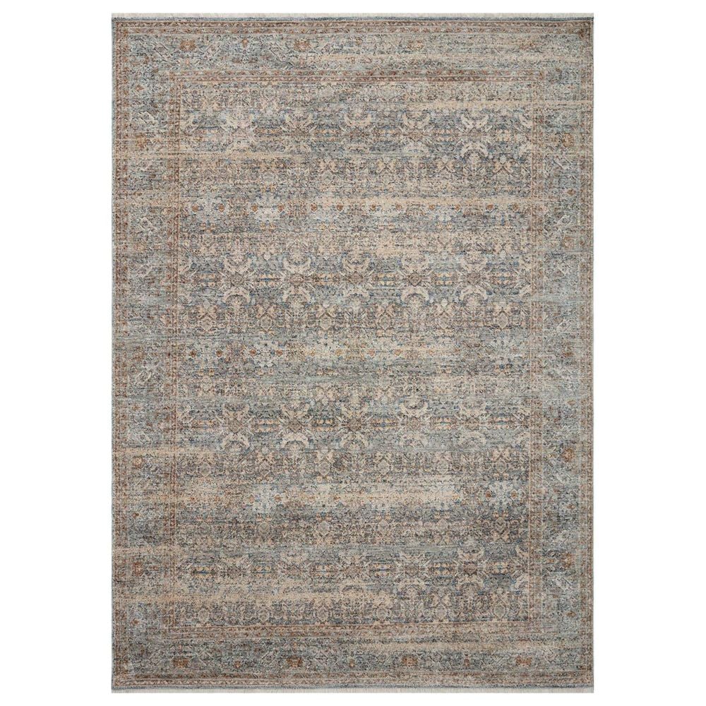 Angela Rose Blake 4' x 5'7" Ocean and Mocha Area Rug