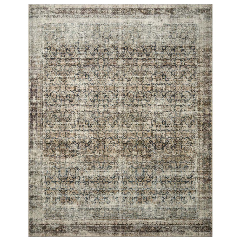 Amber Lewis x Loloi Morgan 3'6" x 5'6" Navy and Sand Area Rug
