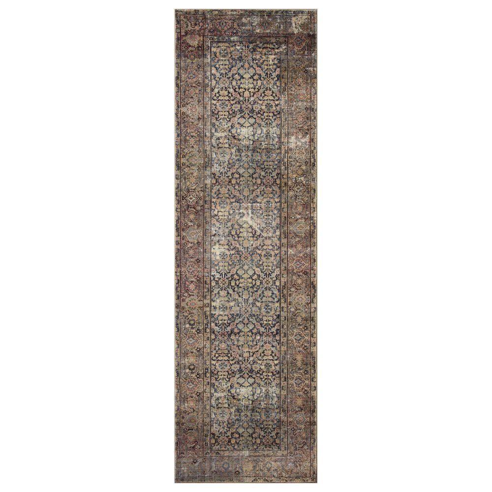 Amber Lewis x Loloi Morgan 2'3" x 7'6" Denim and Multicolor Runner