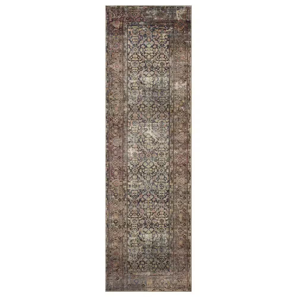 Amber Lewis x Loloi Morgan 2'3" x 9'6" Denim and Multicolor Runner