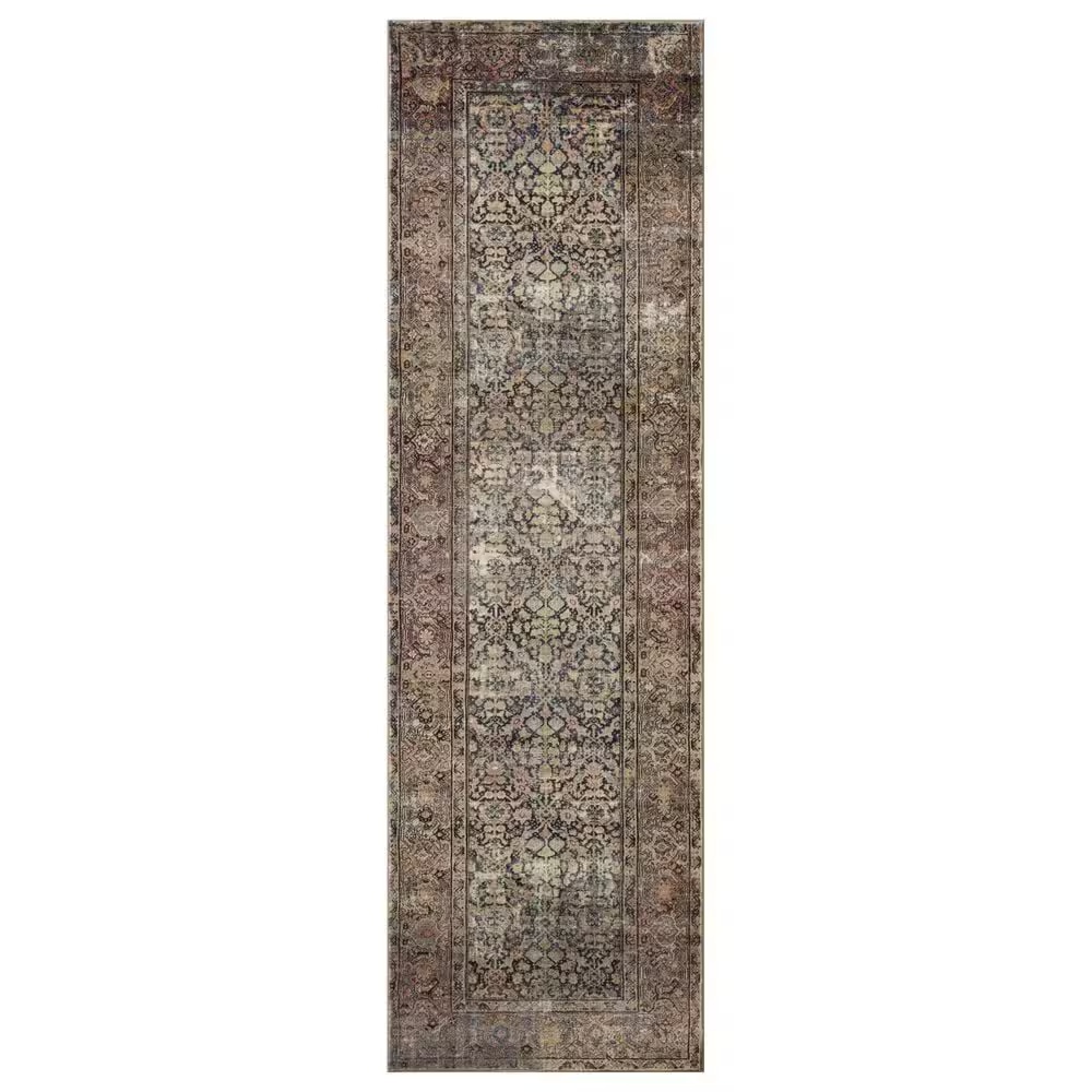 Amber Lewis x Loloi Morgan 2'3" x 11'6" Denim and Multicolor Runner