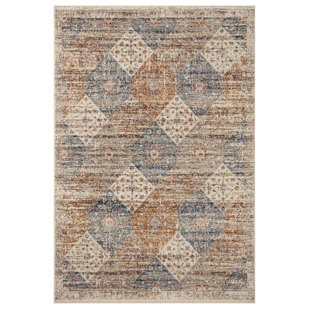 Loloi II Sorrento 7'10" x 10'2" Ivory and Multicolor Area Rug