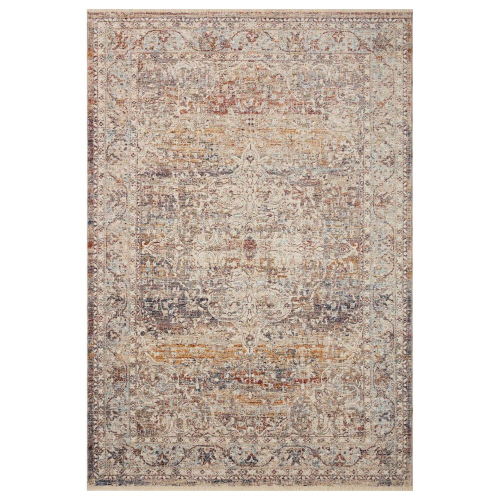 Loloi II Sorrento 2'7" x 10' Natural and Multicolor Runner