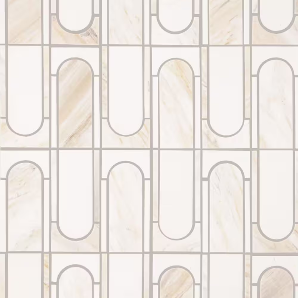 Dal-Tile Perfit Mossaix Namaste & Thassos Capsule 12" x 18" Mosaic Tile