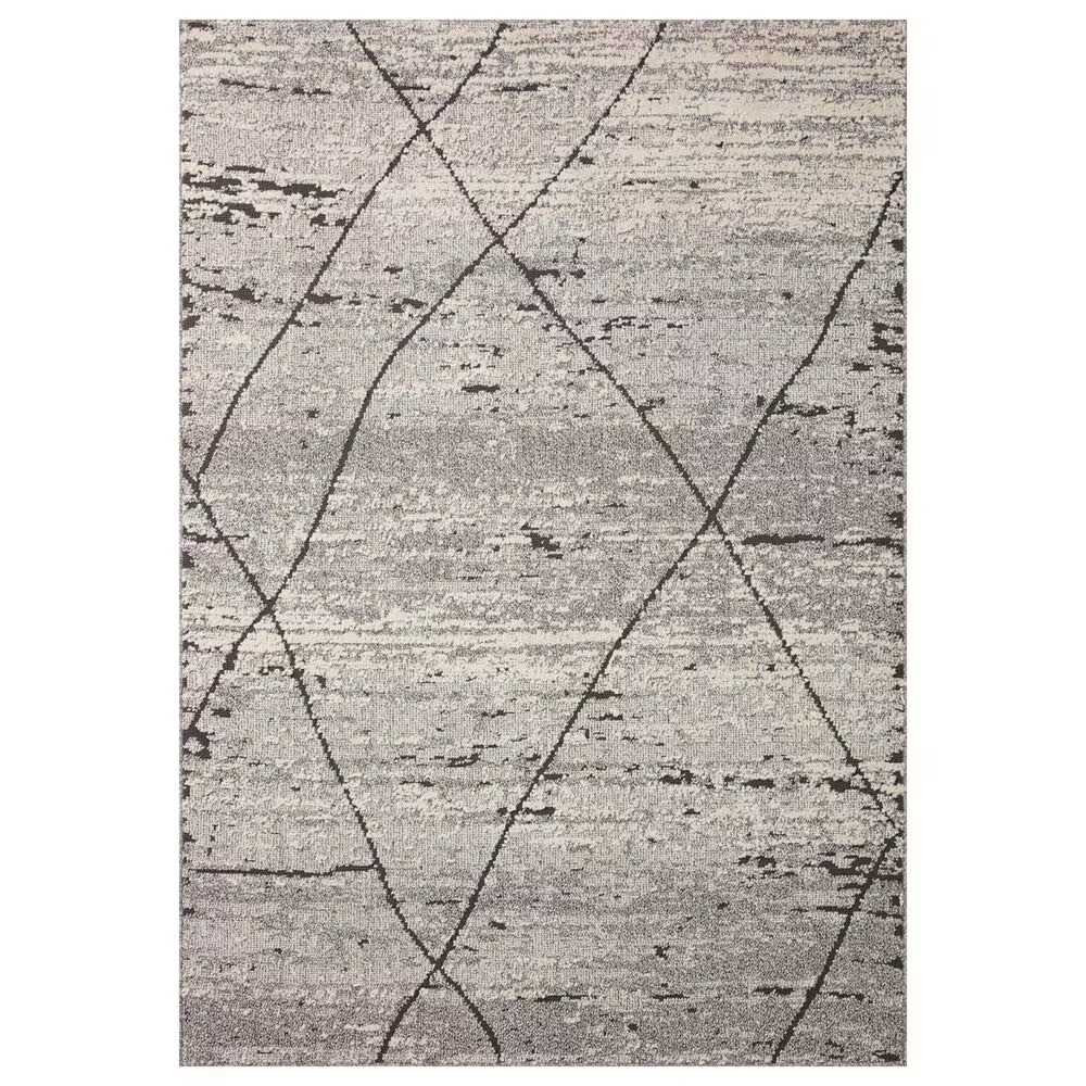 Loloi II Fabian 2'7" x 10' Grey and Charcoal Runner
