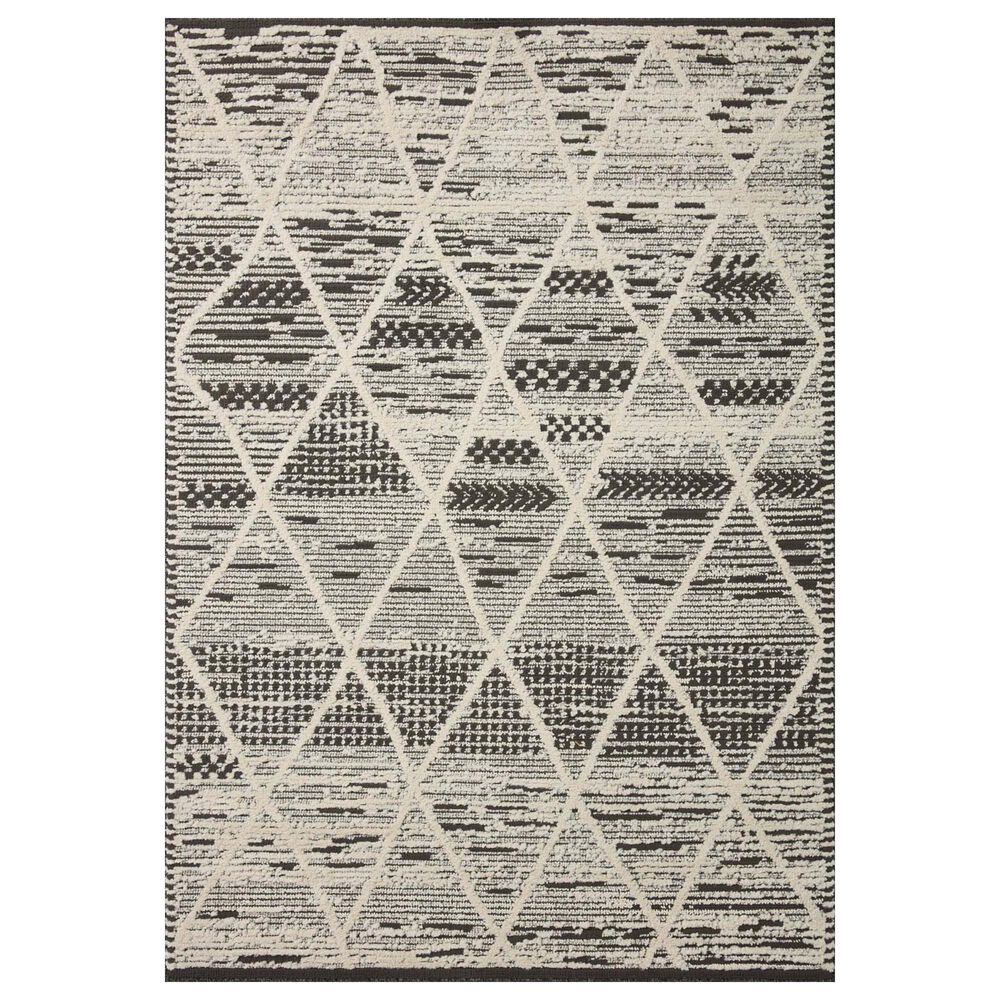 Loloi II Fabian FAB-03 9'2" x 13' Charcoal and Ivory Area Rug
