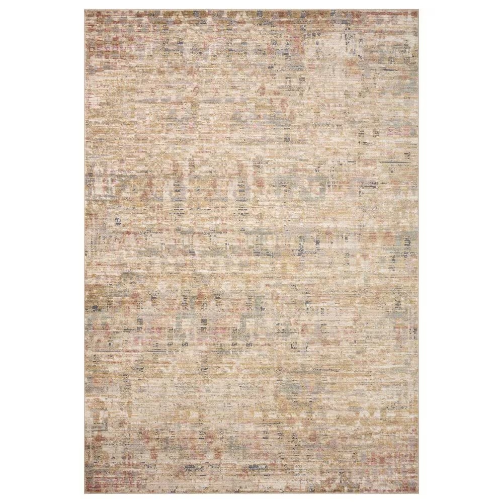 Loloi Arden 3'7" x 5'7" Sand and Multicolor Area Rug