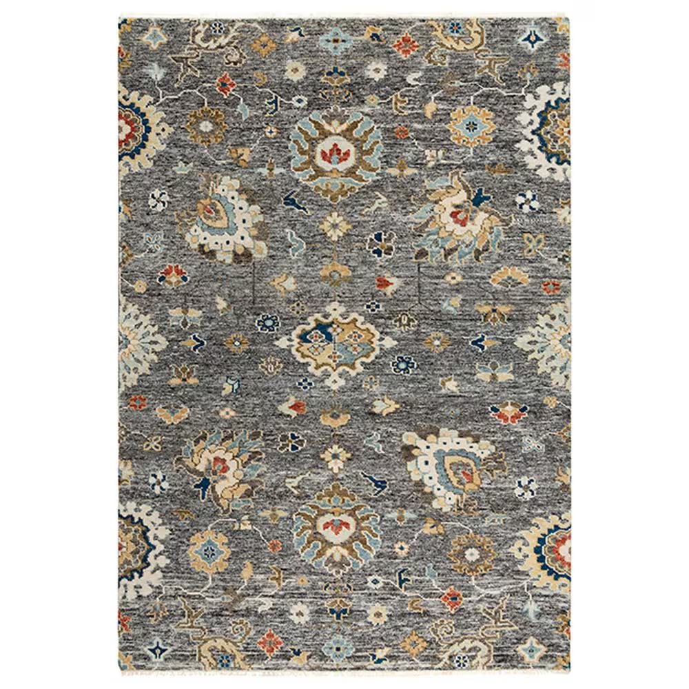 RIZZY Belmont 2' x 3' Gray and Multicolor Area Rug