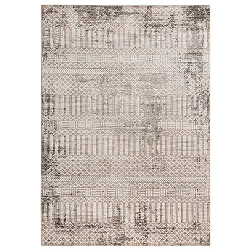 RIZZY Calabria 7'10" x 9'10" Neutral and Brown Area Rug