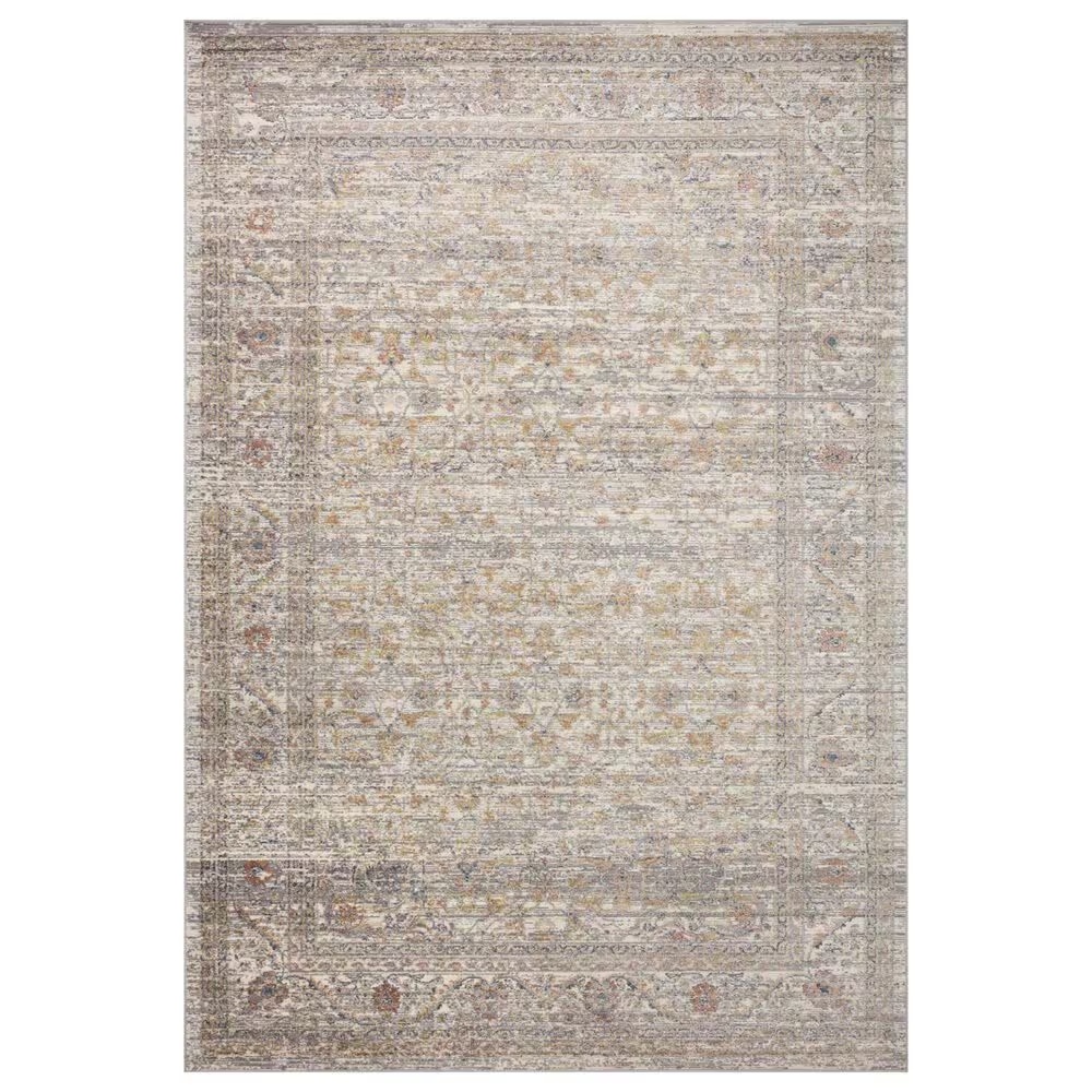Loloi Indra 2'6" x 4' Stone and Multicolor Area Rug