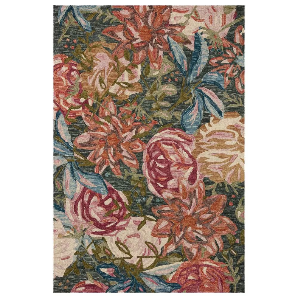 Loloi Belladonna 2'3" x 3'9" Lagoon and Multicolor Area Rug