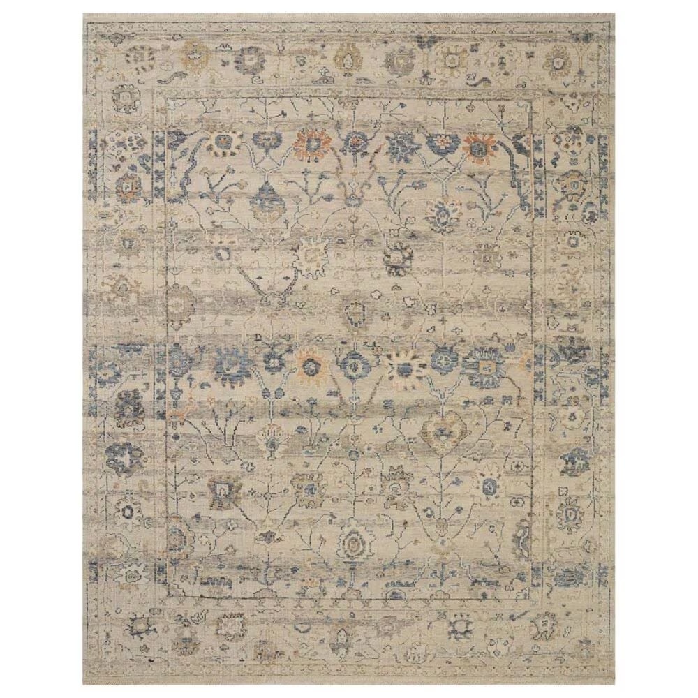 Loloi Dominic 5'6" x 8'6" Dove and Denim Area Rug