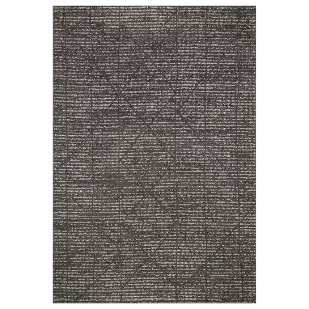 Loloi II Kamala 2'7" x 10' Charcoal and Ivory Runner