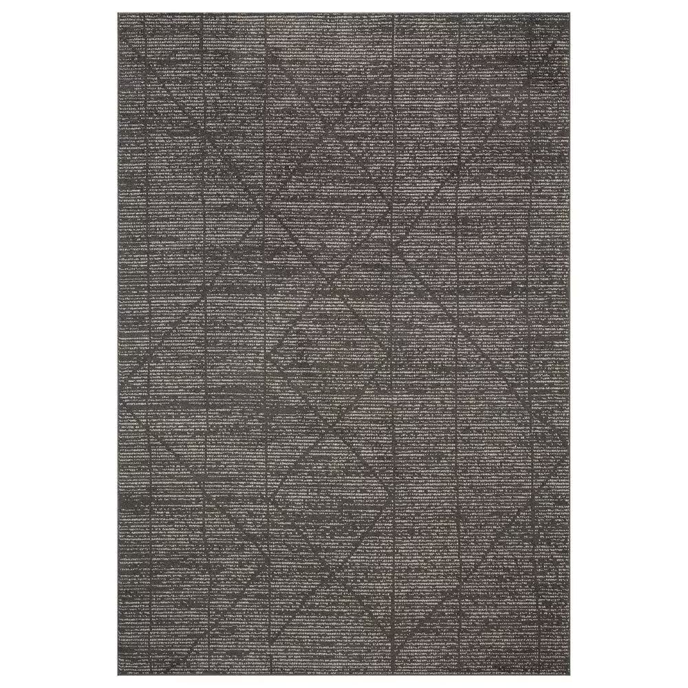 Loloi II Kamala 7'10" x 10' Charcoal and Ivory Area Rug