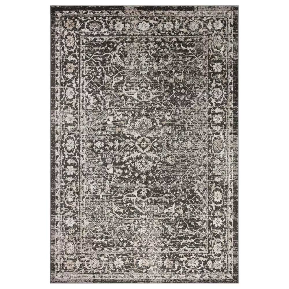 Loloi II Odette 2'7" x 16' Charcoal and Silver Runner