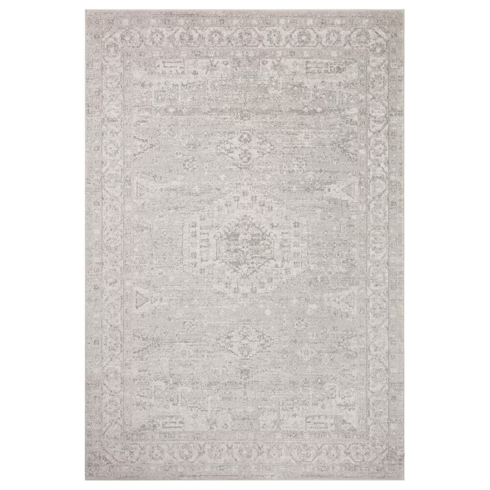 Loloi II Odette 5'3" x 7'9" Silver and Ivory Area Rug