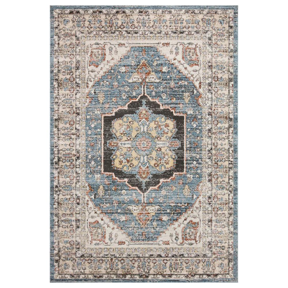 Loloi II Odette 9'2" x 13' Sky and Multicolor Area Rug