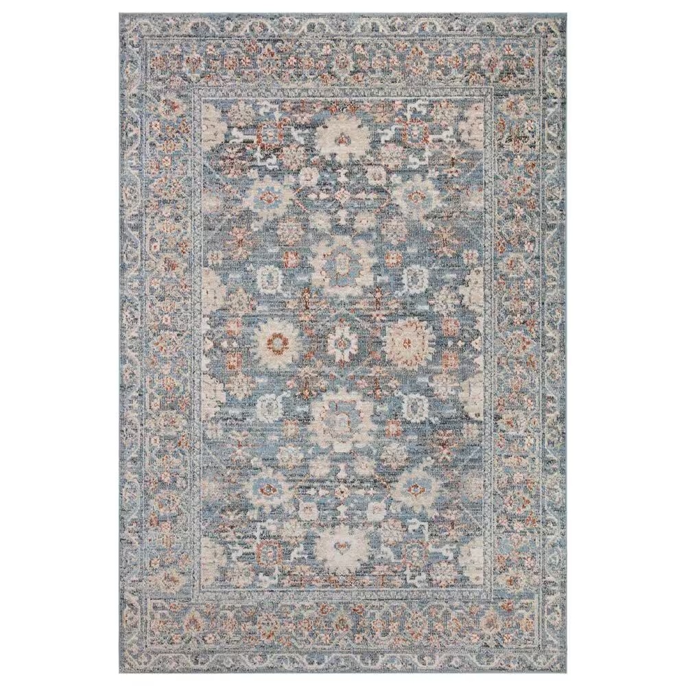 Loloi II Odette 2'7" x 8' Sky and Rust Runner
