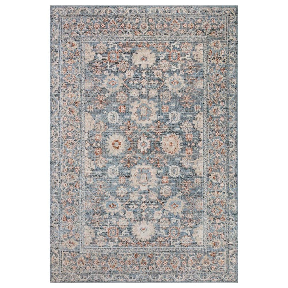 Loloi II Odette 2'7" x 10' Sky and Rust Runner