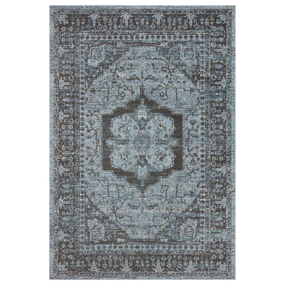 Loloi II Odette 2'7" x 10' Sky and Charcoal Runner