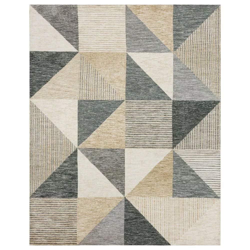 Drew and Jonathan Home Bowen Oblique 5'3" x 7'10" Tan Area Rug