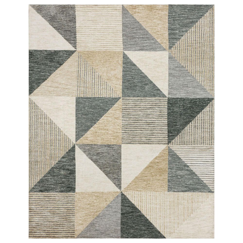 Drew and Jonathan Home Bowen Oblique 9'6" x 12'11" Tan Area Rug
