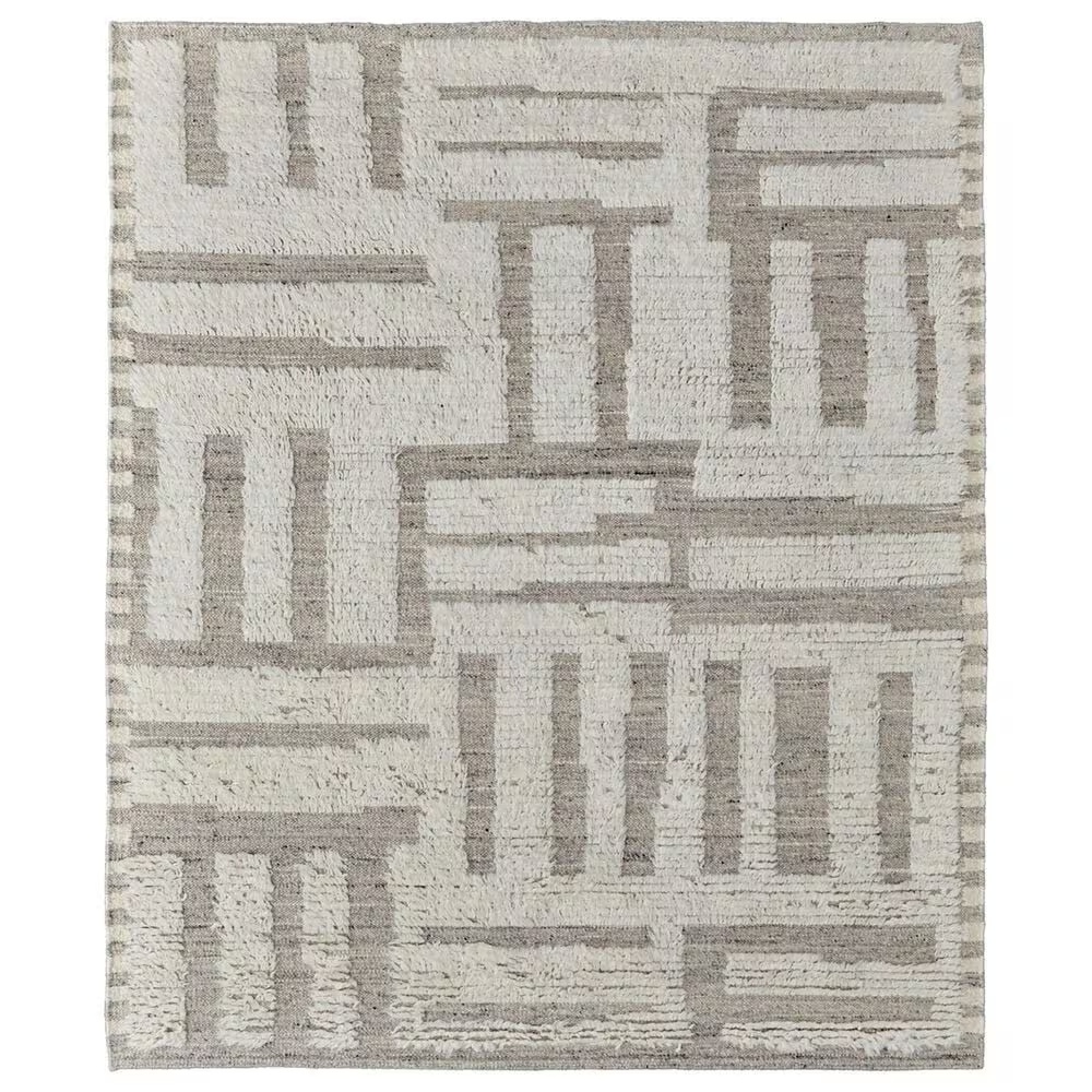 Feizy Ashby 8909F 2' x 3' Ivory and Gray Area Rug