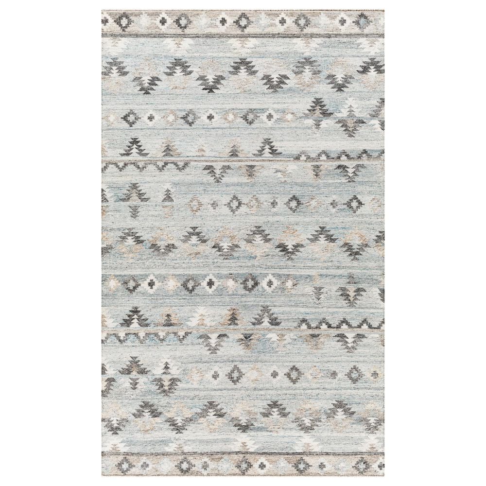 Surya Alyssa 9' x 12' Blue, Gray, White and Brown Area Rug