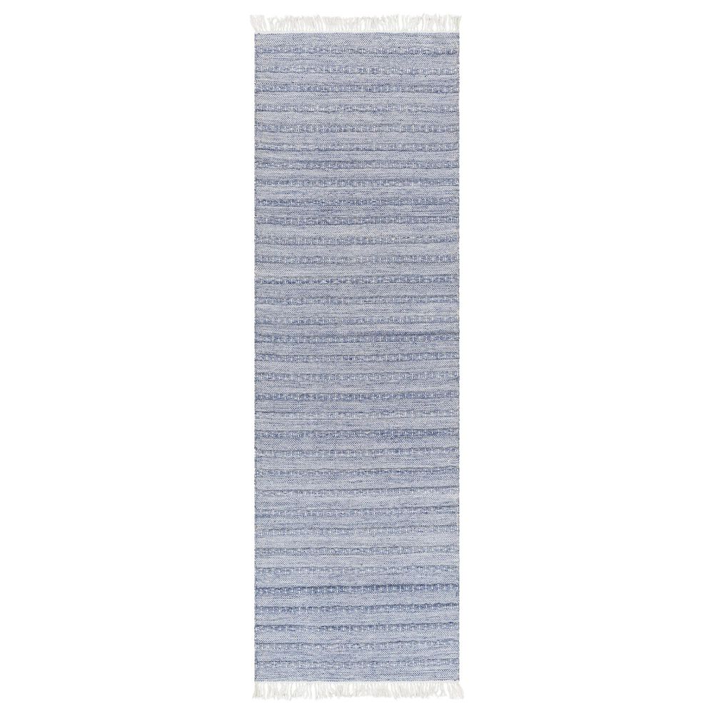 Surya Azalea 2'6" x 8' Blue and Ivory Runner
