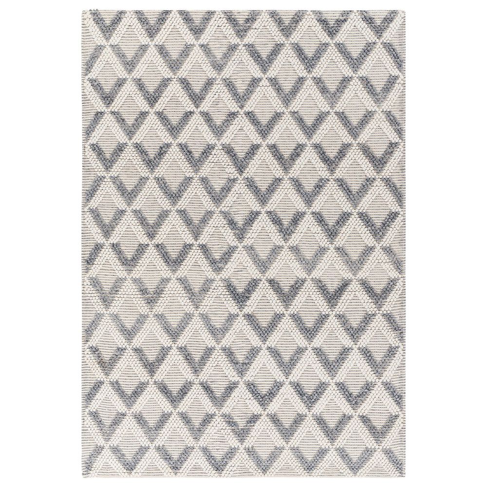 Surya Daffodil Geometric 6' x 9' Light Grey and Natural Area Rug