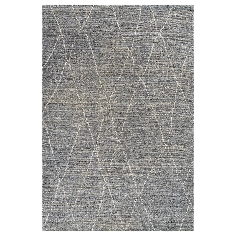 Surya Nalan 6' x 9' Charcoal, Black and Cream Area Rug