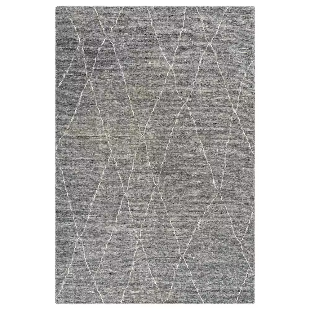 Surya Nalan 9' x 12' Charcoal, Black and Cream Area Rug