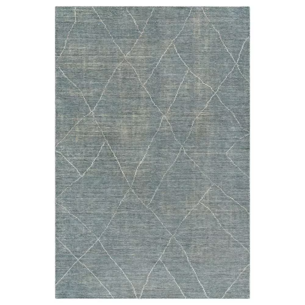Surya Nalan 8' x 10' Medium Gray and White Area Rug