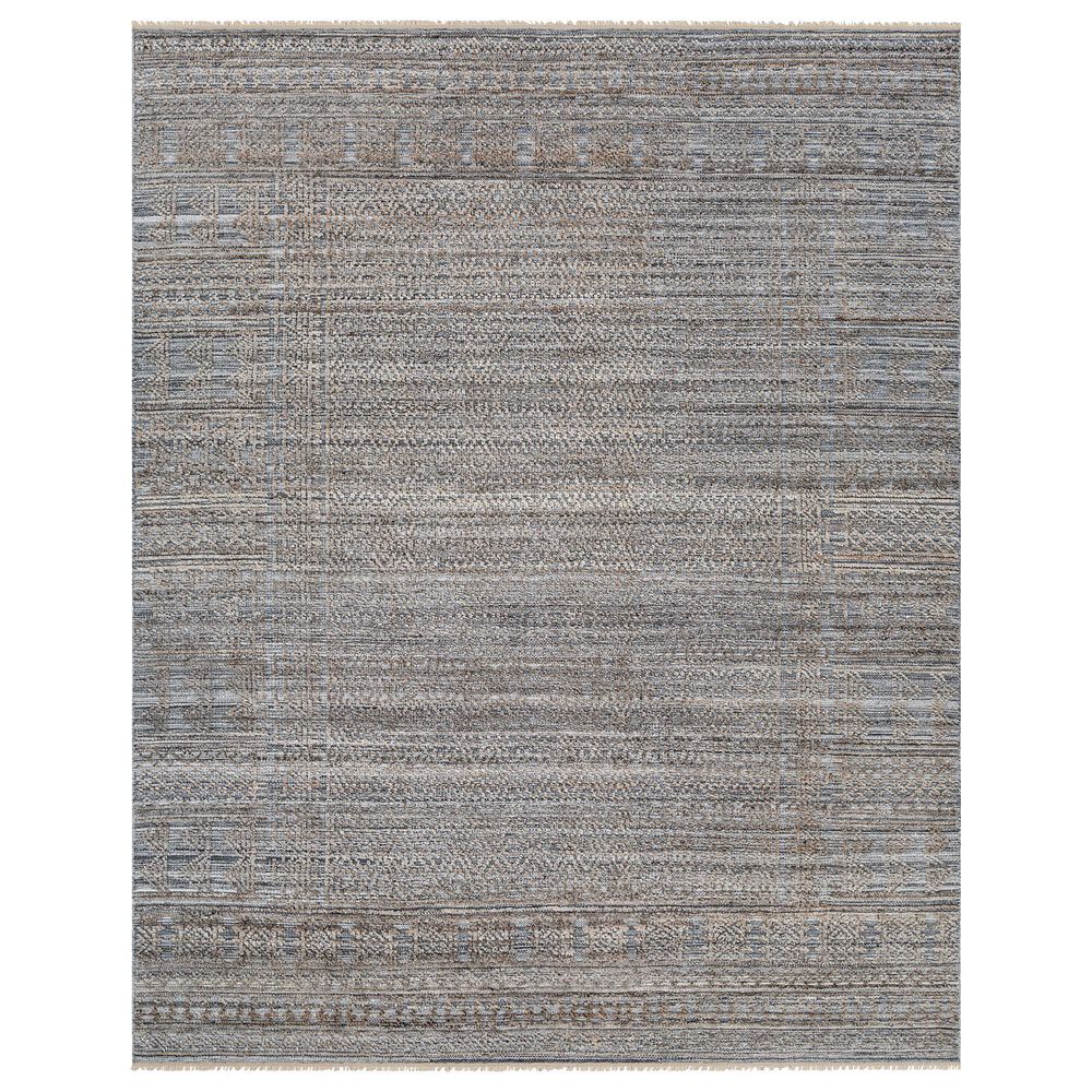 Surya Pompei 2' x 3' Dark Brown, Black, Slate, Off White and Brick Red Area Rug