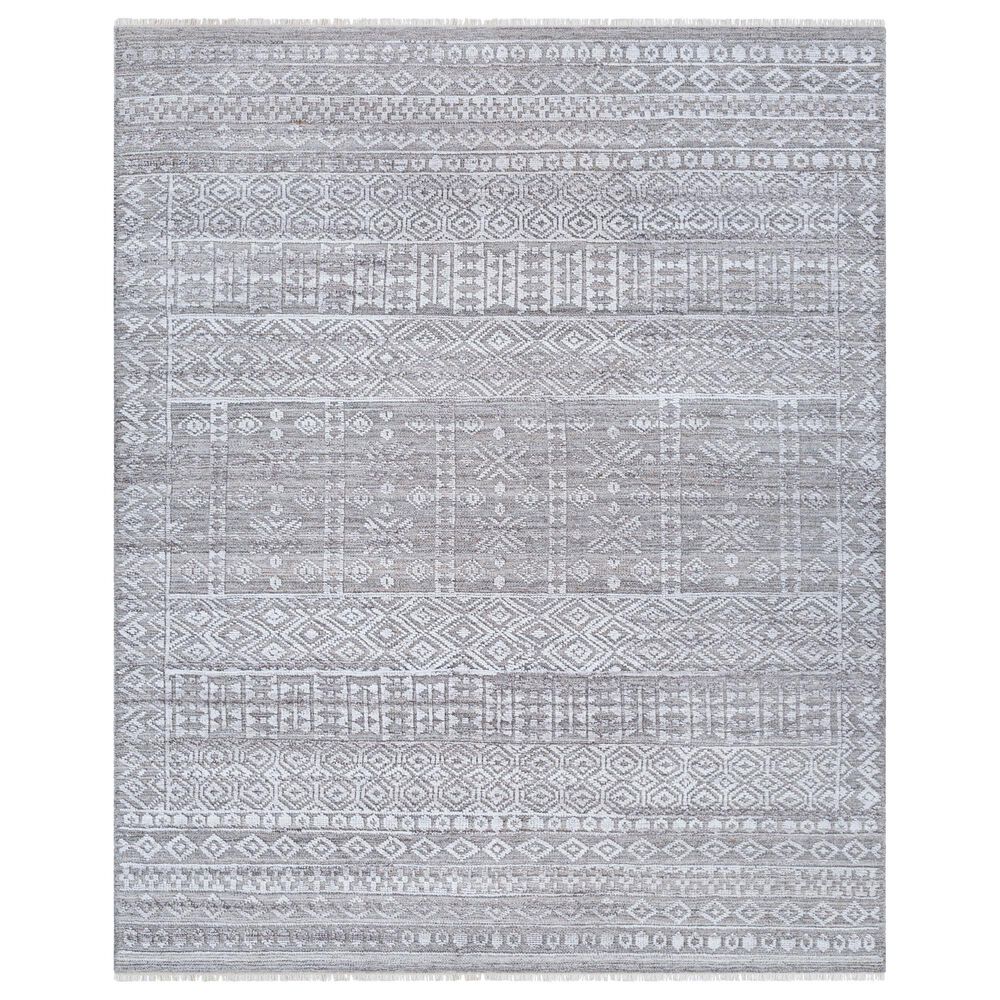 Surya Pompei Gray, White, Dark Brown, Taupe and Light Gray 10' x 14' Area Rug