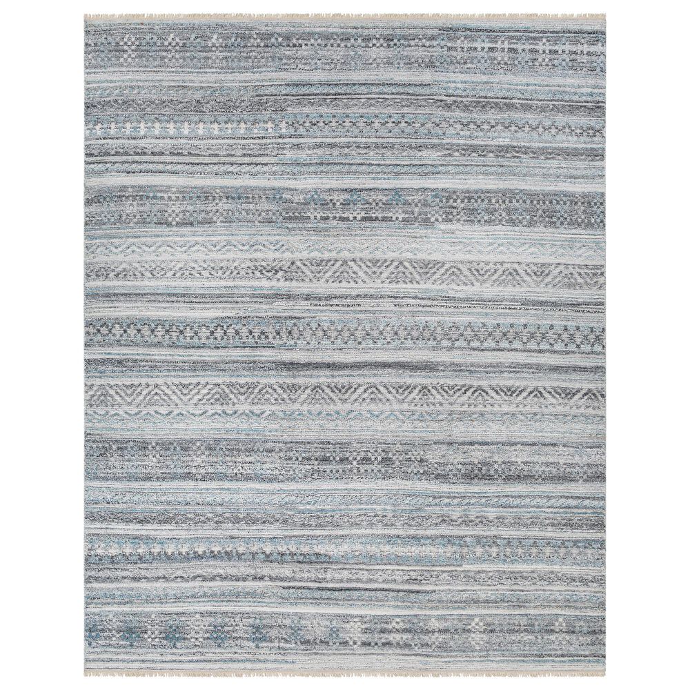 Surya Pompei 8' x 10' Dark Blue, Slate, Black, Brown and Off White Area Rug