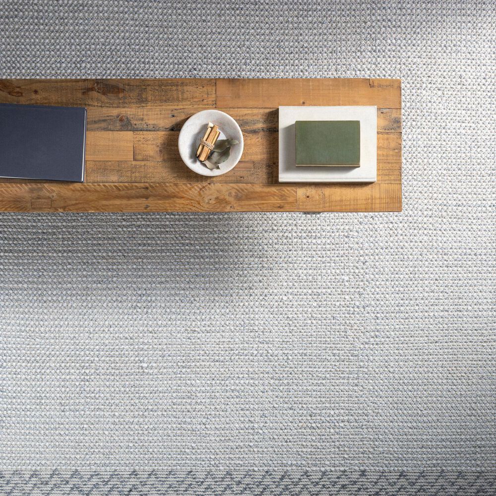 Surya Reika REK-2307 8' x 10' Light Gray, Charcoal and White Area Rug