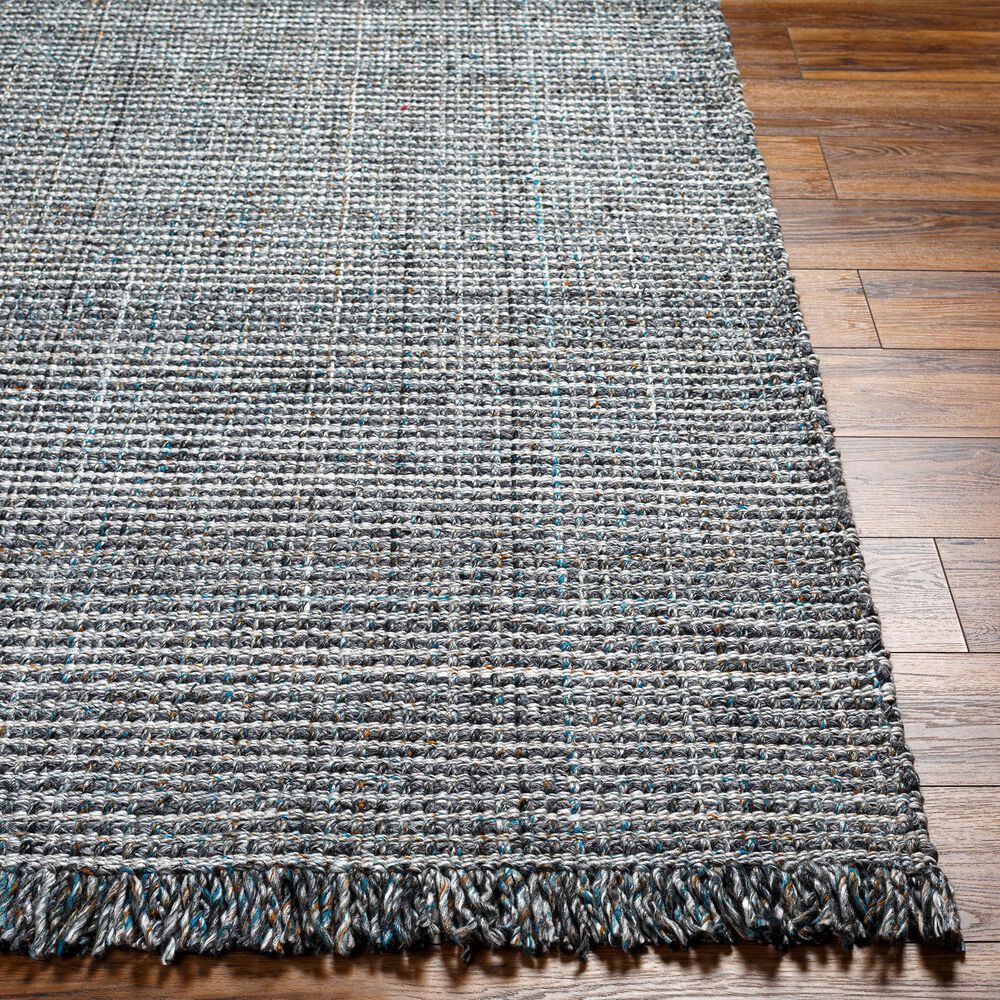 Surya Sara SRU-2301 2'6" x 8' Light Slate, Charcoal, Brown and Seafoam Runner