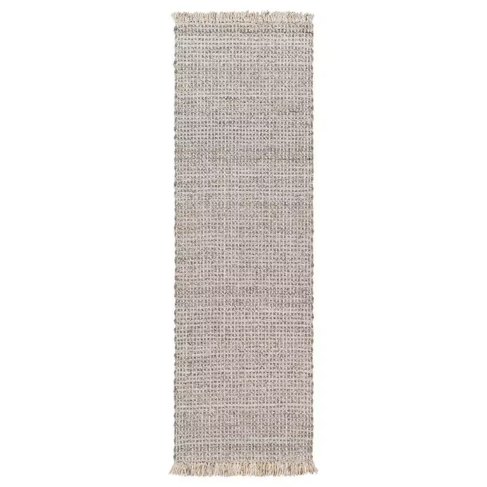 Surya Sara SRU-2302 2'6" x 8' Gray, Brown, Black, Cream and Dark Brown Runner