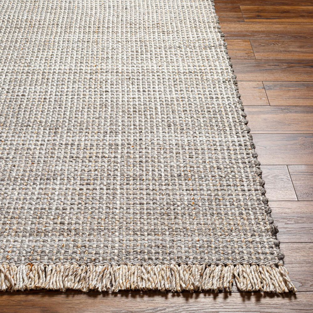 Surya Sara SRU-2302 2'6" x 8' Gray, Brown, Black, Cream and Dark Brown Runner